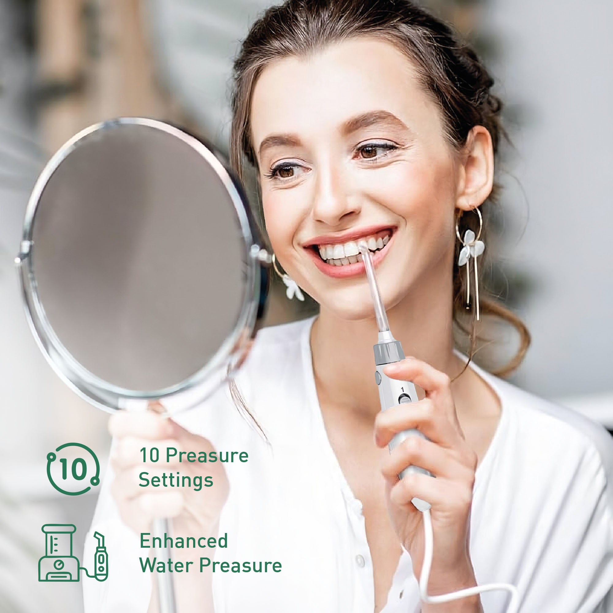 Pursonic Water Flosser & Sonic Rechargeable Toothbrush Bundle – Complete Oral Care System with UV Sanitizing Function